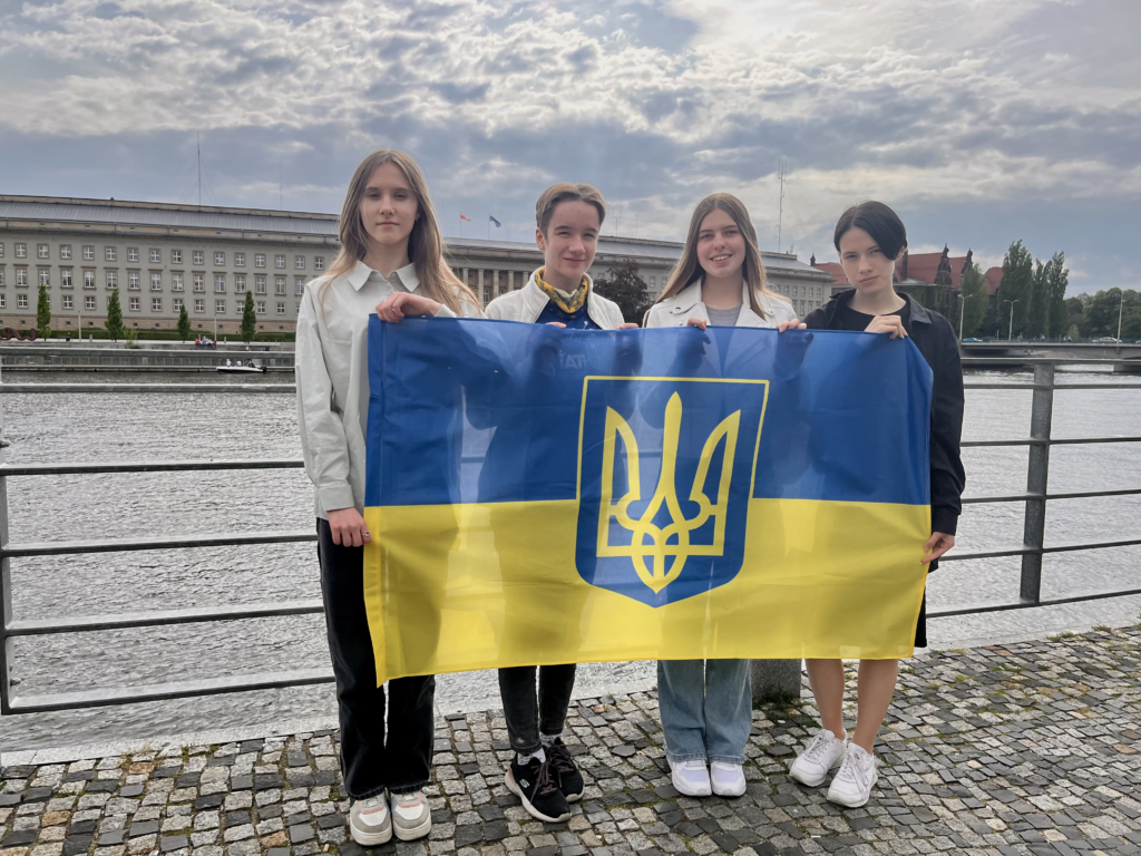 From left to right: Alisa Potomkina, Daria Lobas, Olha Volianyk, Daryna Karpenko