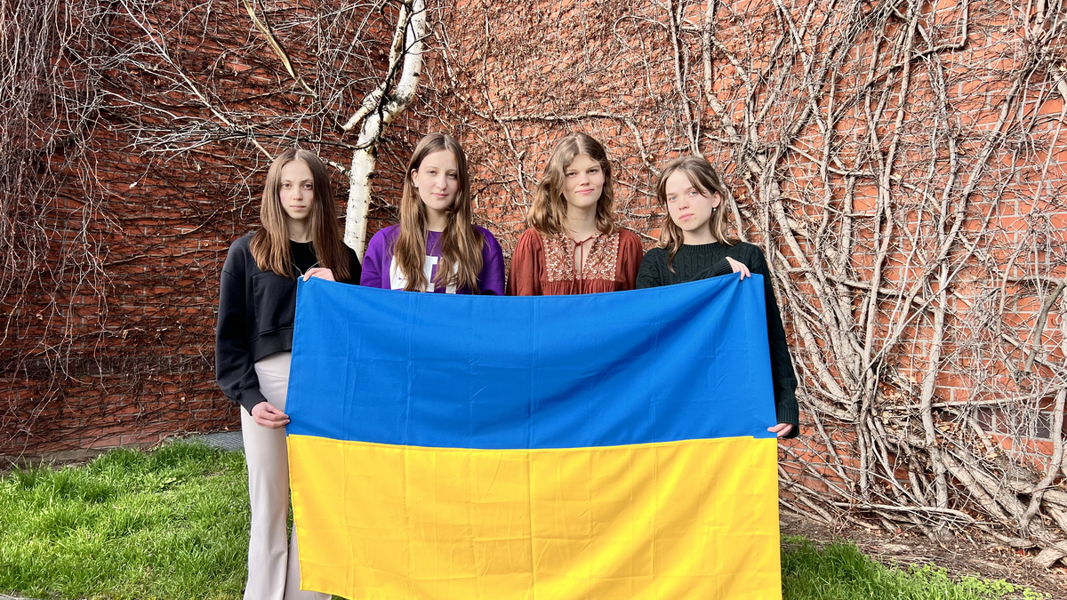 From left to right: Tetiana Zadniprovska, Daria Perekopska, Mariia Rapina, Anastasiia Yaremko.