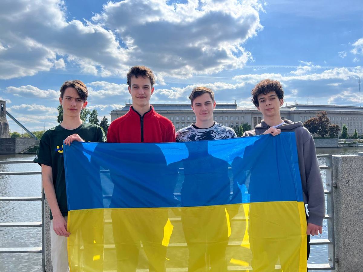From left to right: Vladyslav Vynnyk, Roman Sadovnikov, Vladyslav Khalin, Andrii Kuzma.