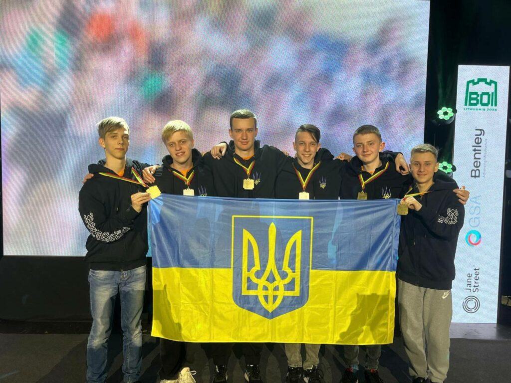 Зліва направо: Кирило Реденський, Денис Терещенко, Ігнат Жаріхін, Павло Цікалиш, Максим Федорчук, Ілля Пермяков